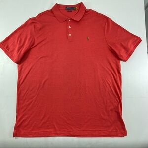 Polo Ralph Lauren Classic Fit Salmon Red Polo Shirt Men’s Size XXL